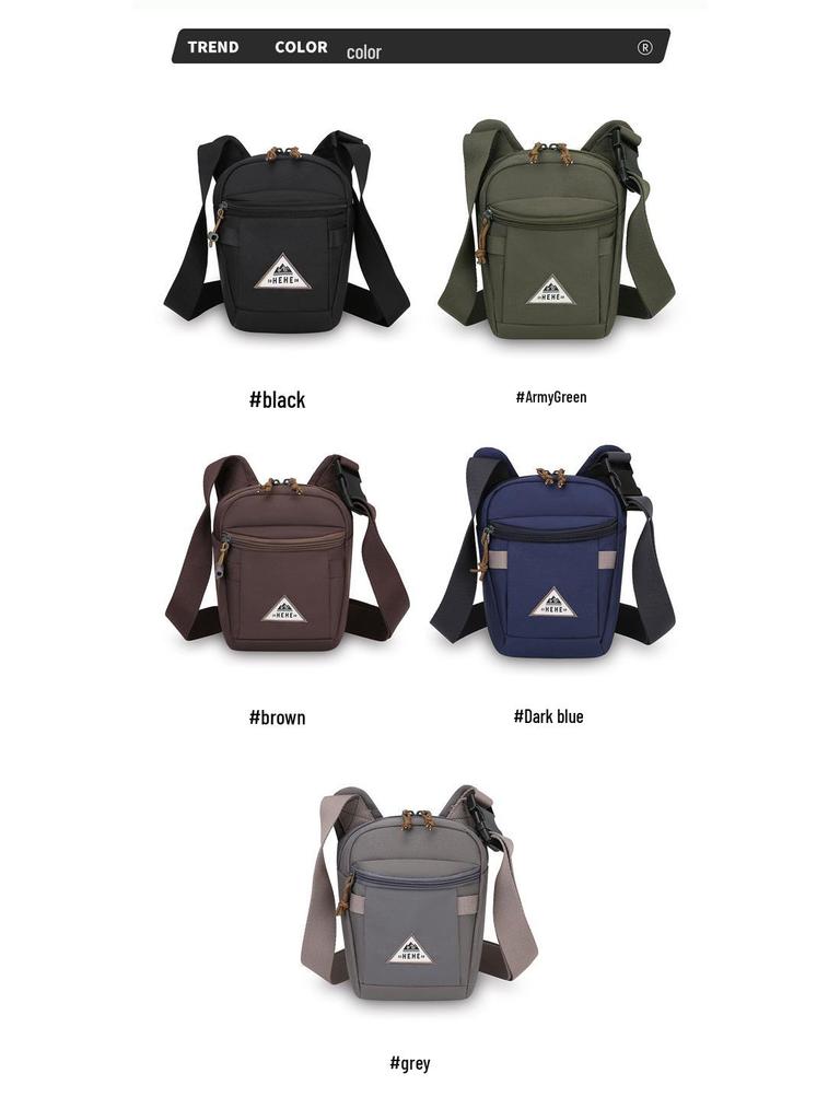 Men's Lightweight Multifunctional Cycling Crossbody Bag with Water Bottle Holder