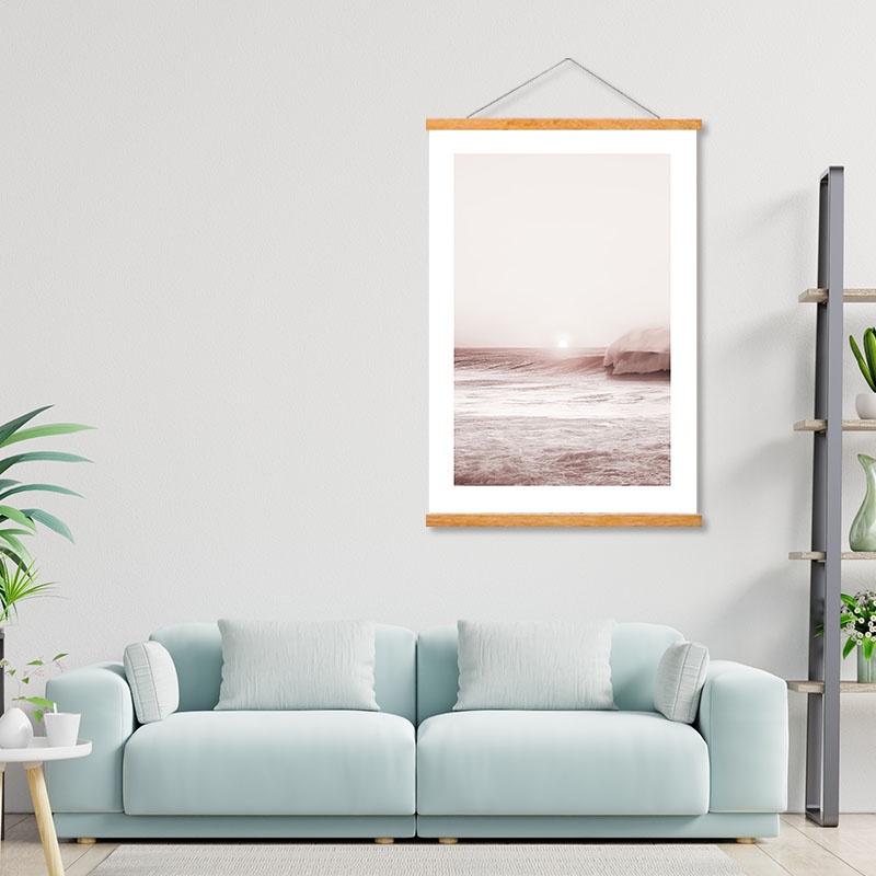 Geometrische Bilder Poster Magnetischer Posteraufhänger Naturrahmen Aufhänger Rahmen Gemälde Fotorahmen Wandkunst Bastelrahmen