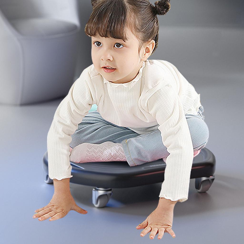 Core Coaster Abdominal Trainer with Kneel Mat Four Wheel Quiet Ab Wheel Roller Core Coaster for Home