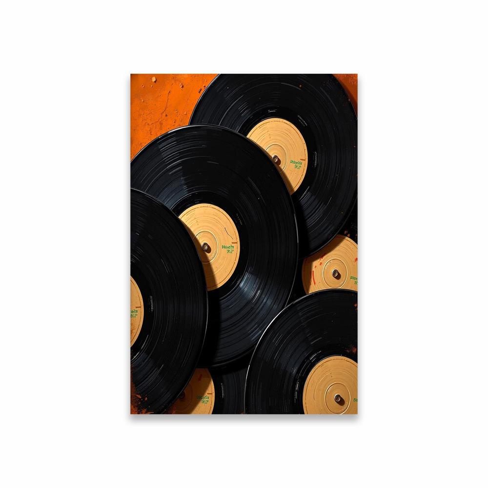Vintage Record Eclectic Wall Art Poster Retro Music Print Poster Bedroom Wall Art Canvas Painting Reading Room Decor