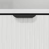 Nightstand High Gloss White 49 X 36 X 61 Cm Particleboard