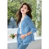 Sunscreen clothing women's new summer breathable outer wear thin large size small sunscreen clothing short jacket