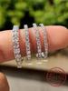 925 Sterling Silver Luxury Fashionable 1.4MM 1.6MM 1.8MM Full Zircon Ring For Women Engagement Wedding High Quality Fine Jewelry