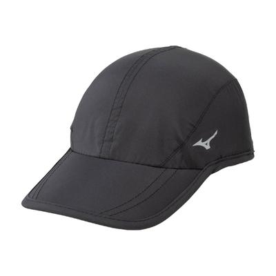 Mizuno Běžecká čepice pro noční běh s reflexní černou čepicí, vodoodpudivou úpravou, J2MW1010,