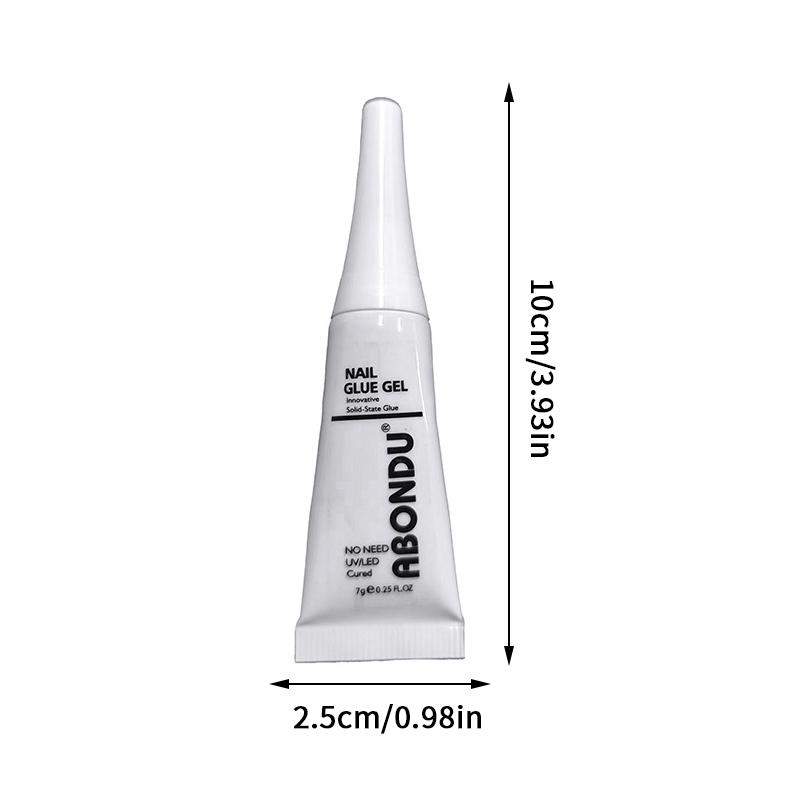 Quick Drying Solid Nail Glue With Remover For Press On Nails Tips No Need For Uv Lamp Long Lasting Fake Nails Glue