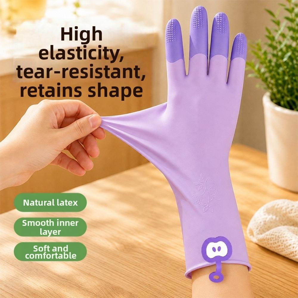 Hanging Dishwashing Gloves Waterproof Cleaning Gloves Comfortable Household Gloves Dishwashing