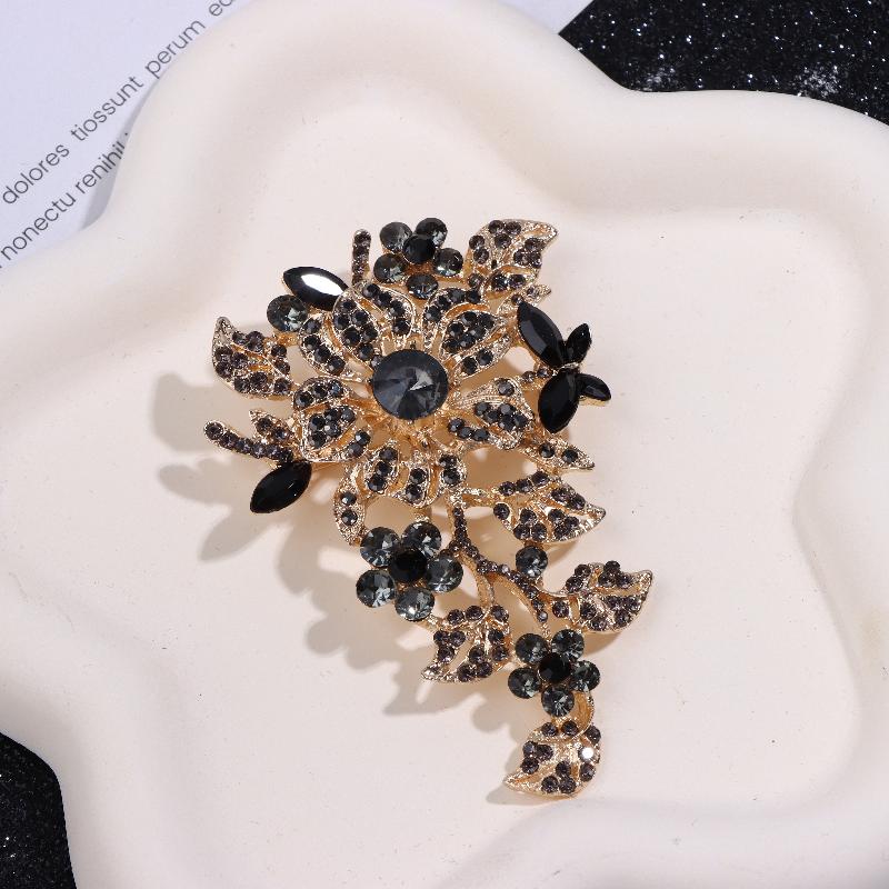 Exquisite  Colorful  Big Flower Brooch Charm Ladies Wedding Party Costume Jewelry Accessories Gift