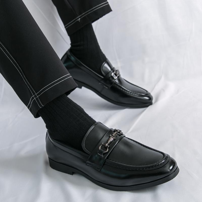 Classic Casual Business Shoes Men Wedding Leather Loafers Male Trend Men's Dress Shoes Party Office Social Leather Shoes For Men