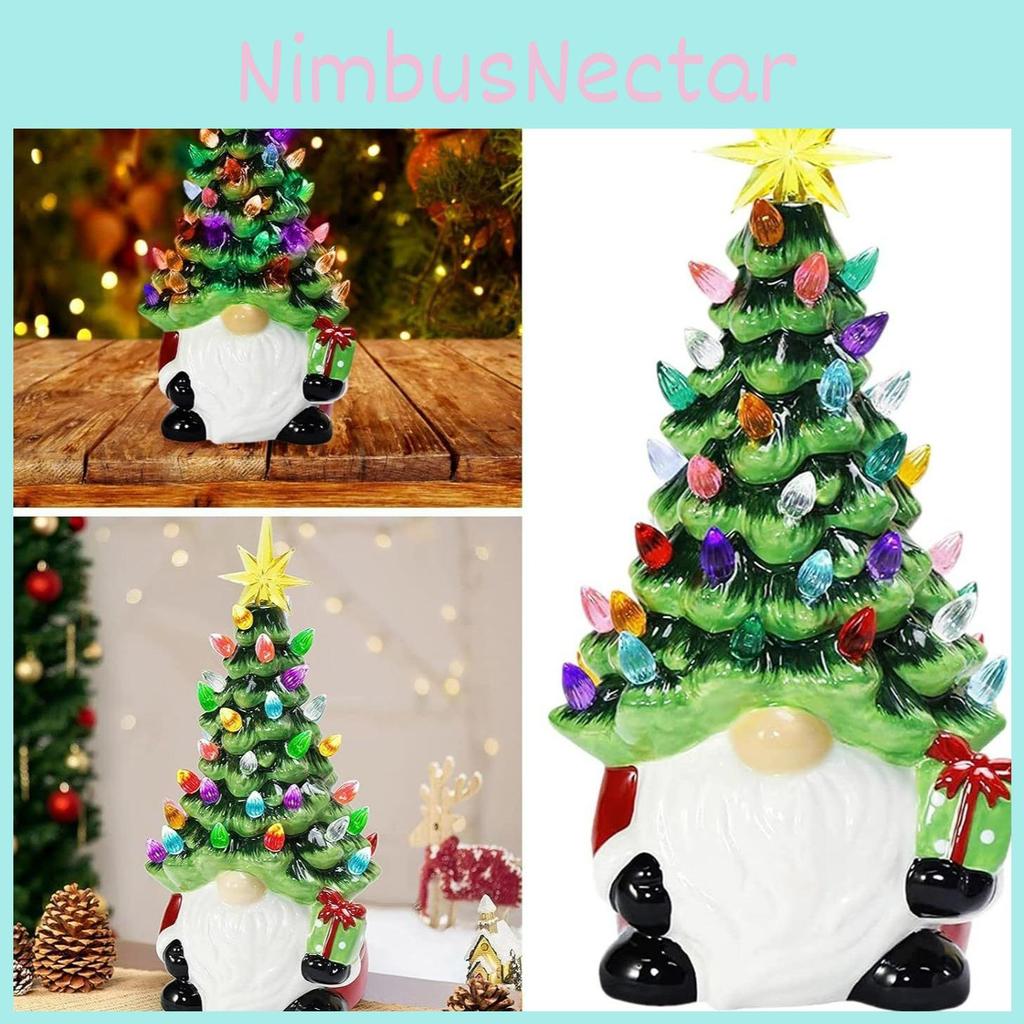 Christmas Gnomes Decorations With Led Lighting For Holiday Home Decor