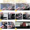 American Flag Truck Rear Window Decals - Deer Perforated Vinyl See-Through Stickers, Gifts For Men, Dad, Boyfriend, Truck Owners, Easy To Tall, UV