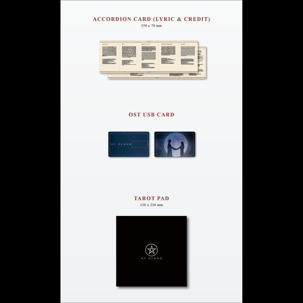Ön sipariş] MY DEMON OST USB Albümü (Tarot Kartı Ver.) / Song Kang