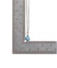 Jbans Classic Minimal Turquoise Pendant Slim Chain Necklace (C2601-An989_Sv)
