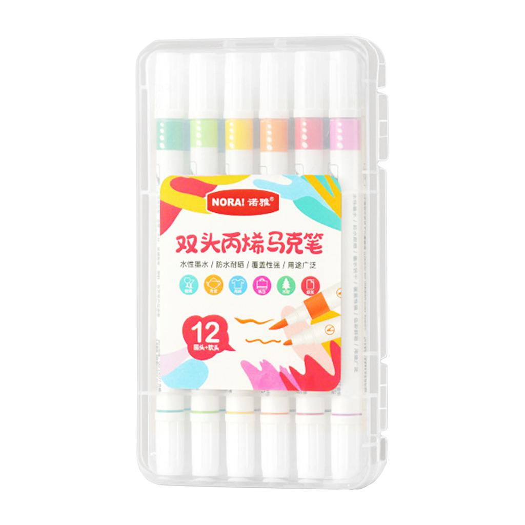 Acrylic Paint Pens with Fine and Brush Tips for kids Rock Painting,Paint Pens