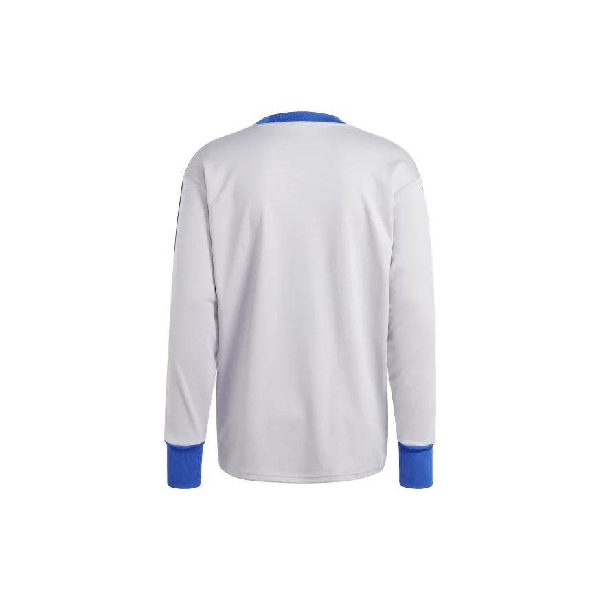adidas Casual Striped Crew Neck Long Sleeve T-Shirt Men Tops Gray HT3473