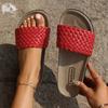 Ladies' Thick Soled Sandals, Round Toe Comfortable and Versatile in Spring and Summer, Mid Heeled Beach Shoes with Sponge Heels