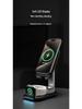 Foldable 3-in-1 Wireless Charger Stand with Magnetic Mount for Apple Devices