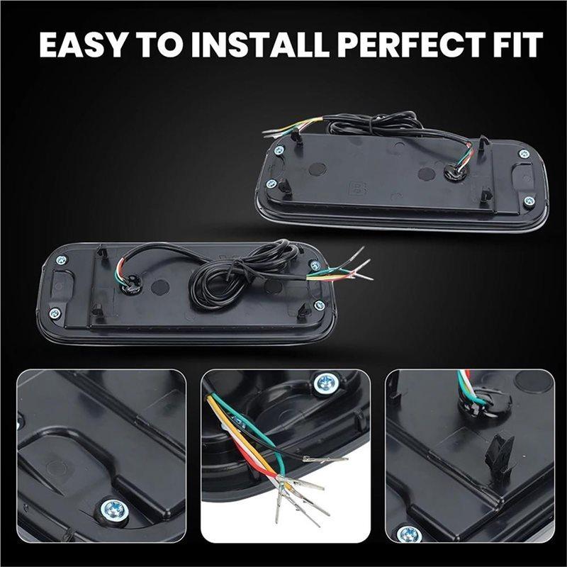 LED Tail Light Set- 1 Pair Smoked For JIMNY 2007-2017 Turn Signal Brake Reverse Driving Lamp