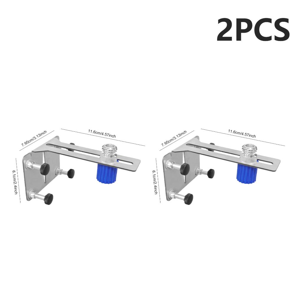 

2PCS Level Wall Bracket Adjustable Wall Mount Stand Position Rack Thickened Stainless Steel Level Wall Mount Bracket for 6/15mm