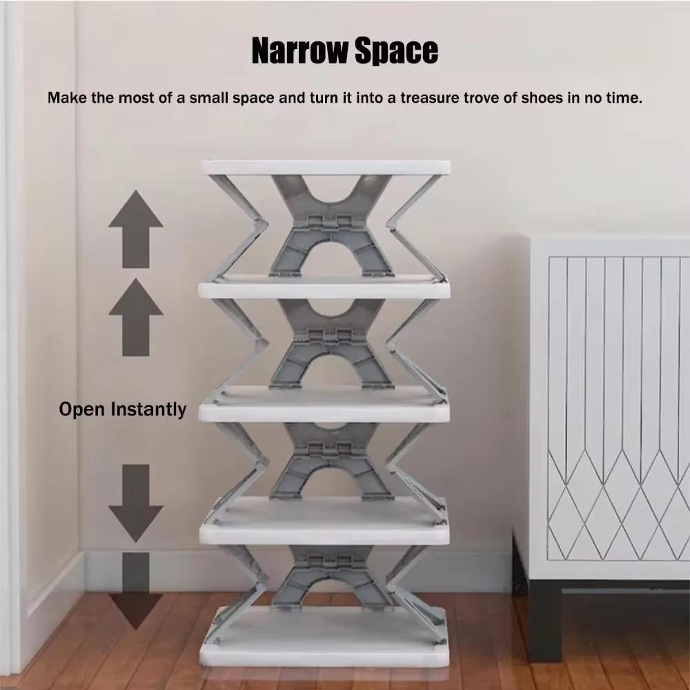 X-shaped Shoe Rack Foldable Simple Shoes Shelf Installation Free Multistorey Storage Racks Simplicity Household Sneakers Shelves
