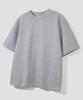 AGOD Back Incision Crop Half T-Shirt [Gray]