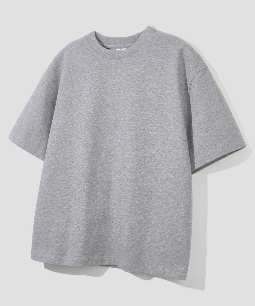 AGOD Back Incision Crop Half T-Shirt [Gray]