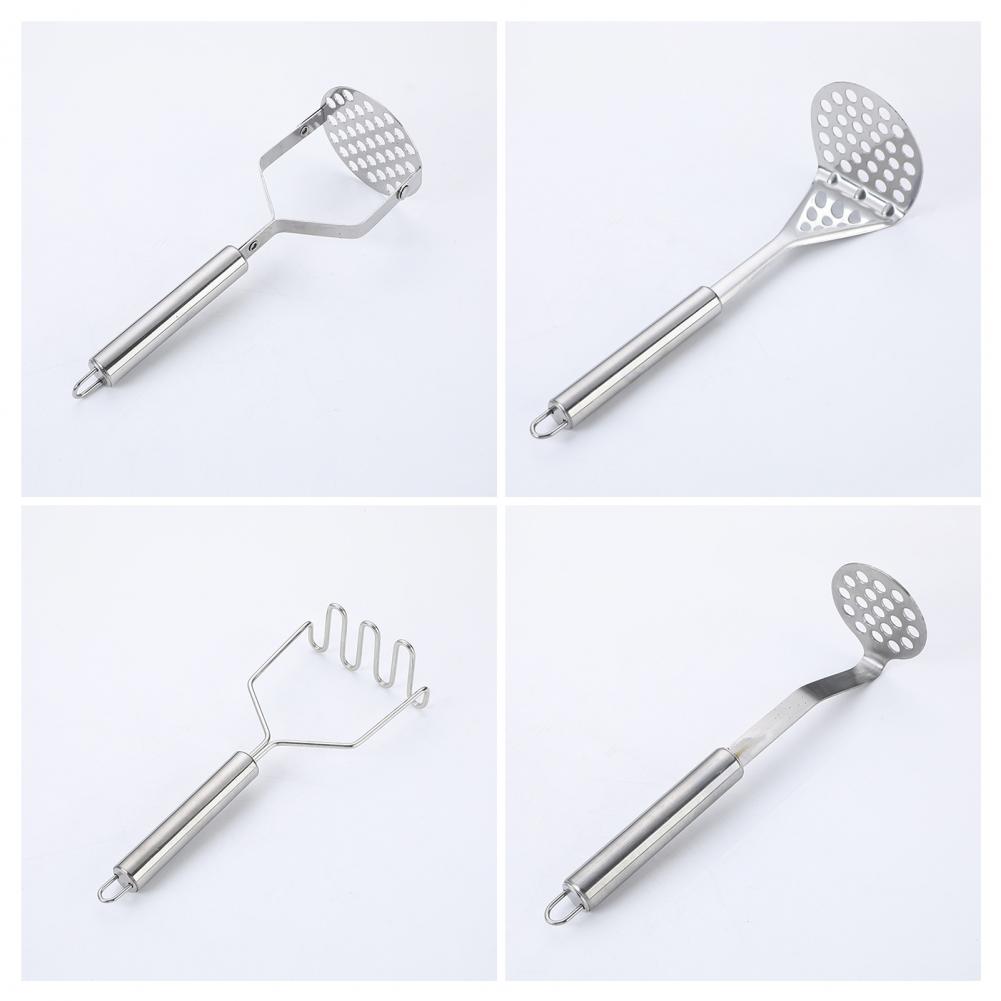 Stainless Steel Potato Masher Manual Potato Press with Ergonomic Handle Food Smasher Utensil for Avocado Vegetables Kitchen Tool