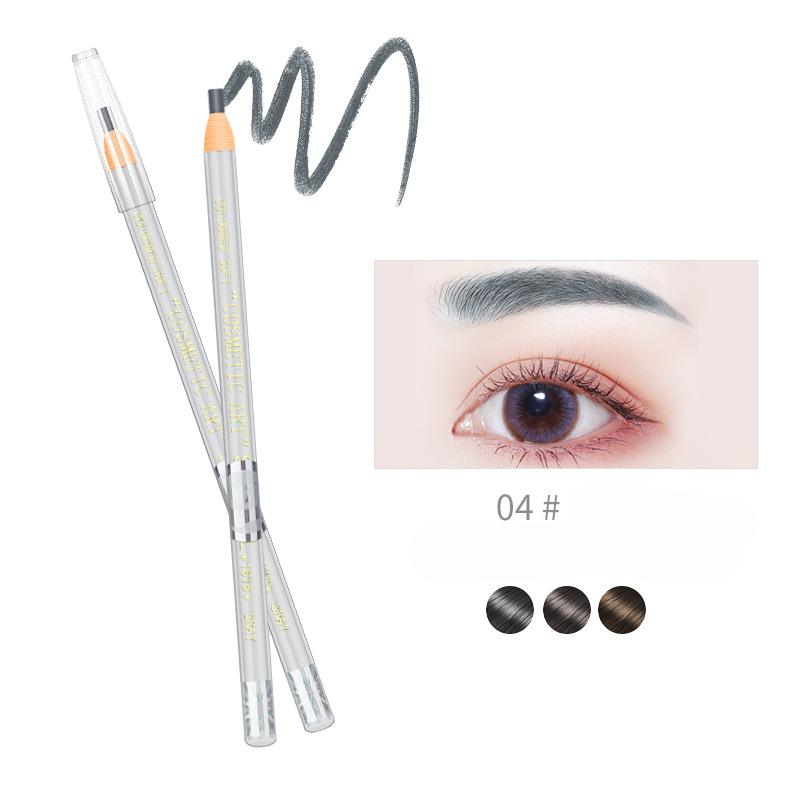 Lápiz de cejas con rosca, resistente al agua, resistente al sudor, no difuminado, fácil de colorear, núcleo duro, lápiz de cejas de línea muy fina