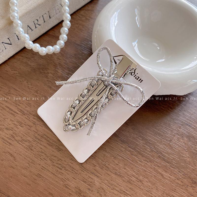 Internet celebrity metal seamless hairpin female simple daily commuter headgear hair accessories