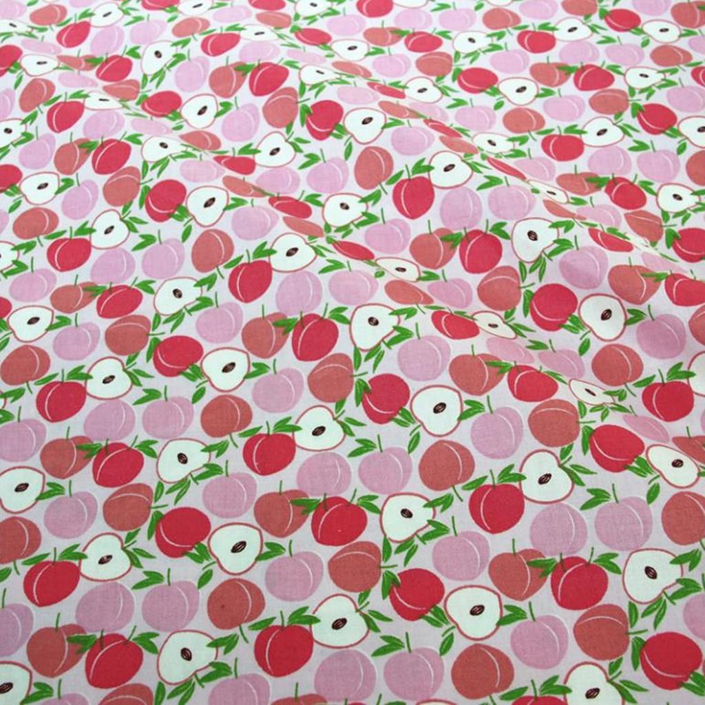 Moonfarm Cotton and for 2m X 13-Piece Nordic-Style Fabric, Polyester, Crafts, Approx. 1.6m (Peach)