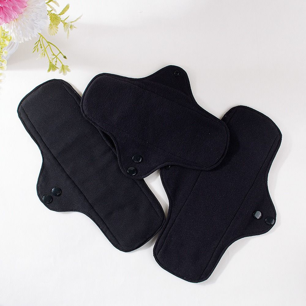 2 Sizes Cotton Antibacterial Menstrual Pad Useful Washable Sanitary Napkins  Panties Accessories