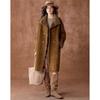 Women's 100% Lambswool Plush Stand-Up Collar Coat
