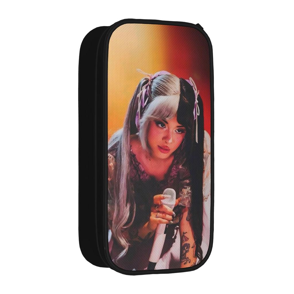 Large-capacity Pencil Pouch Melanies Martinez Hades Album 2026 Office Supplies Double Layer Pencil Case Stationery Make Up Bag