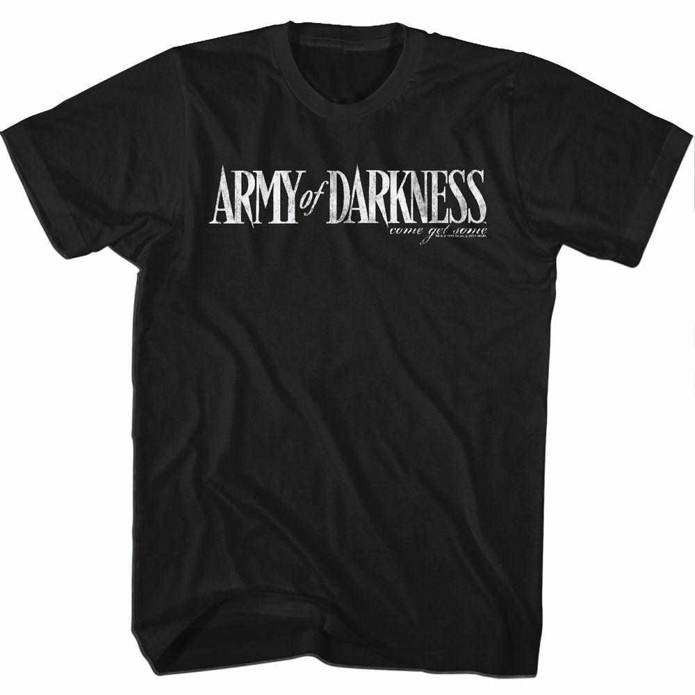 Army of Darkness Classic Darkness White Logo Adult T-Shirt M