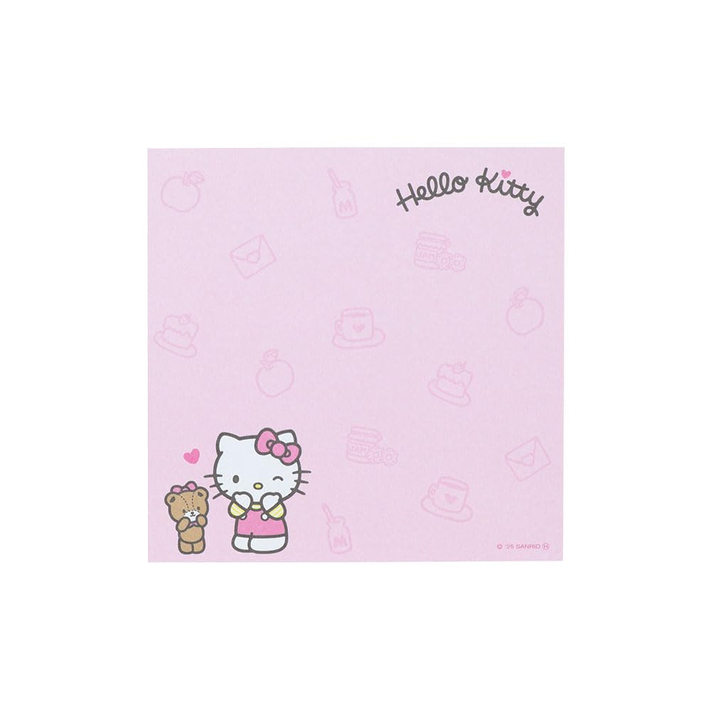 Stationery Sanrio Characters Goods Memo Pad Square Hello Kitty Pink S2849216 Sun-Star