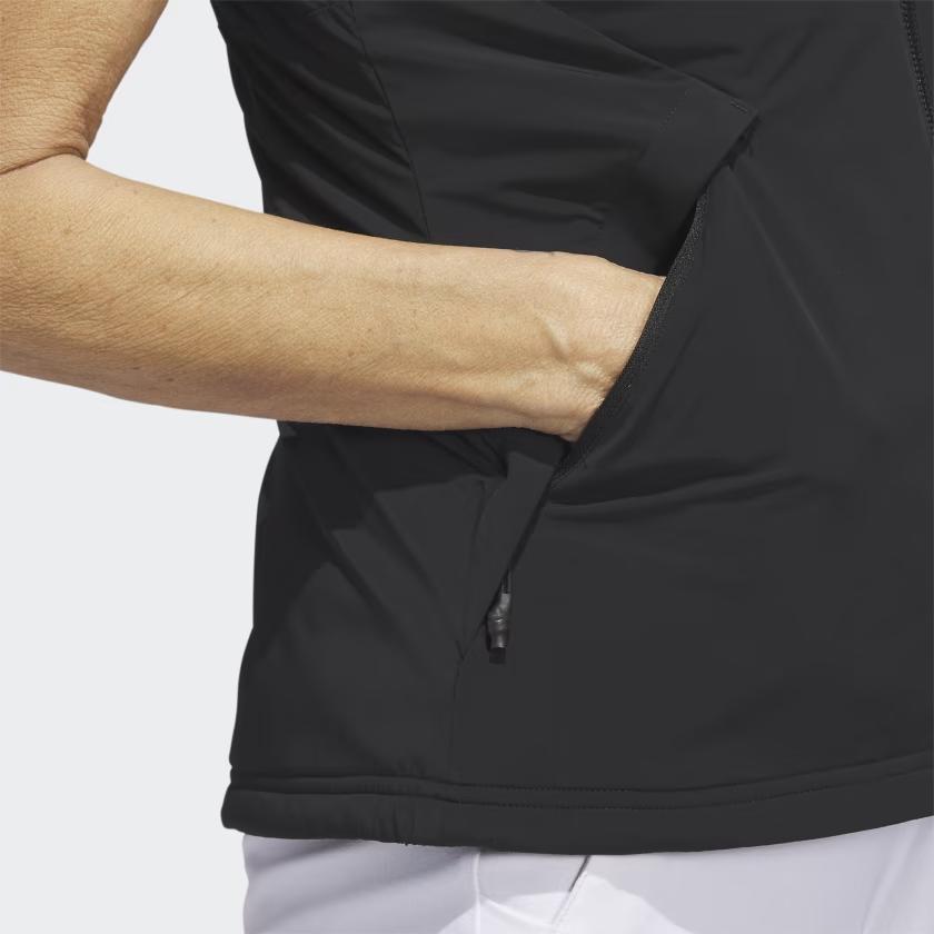 Adidas Ultimate365 Tour Frostguard Vest Solid Logo Zip Vest Women Vests Black HY7210