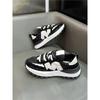 Shoes Spring and Summer New Leather Breathable Mesh Dad Shoes Soft Sole Jogging Sports Casual Shoes Bc