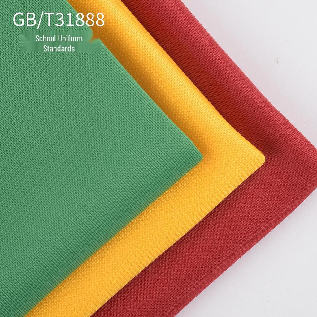 Golden Light Velvet Polyester Fabric for Sportswear and School Uniforms