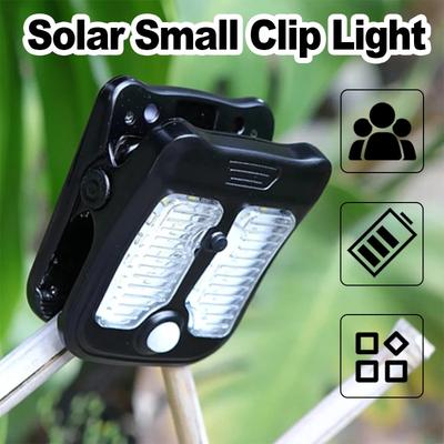 Solar Clip LED Light Motion Sensor Wall Outdoor Action Powered Lamp Lights For Camping Landscape Lighting Courtyard Rechargeable