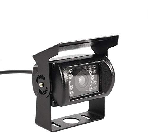 

Камера для автобуса Parishop, Ночное видение, Инфракрасная водонепроницаемая, 18 светодиодов камера заднего вида, Цветной CCD-сенсор, Широкий угол обзора 110 градусов, 12В/24В, IP66, 20м Ext