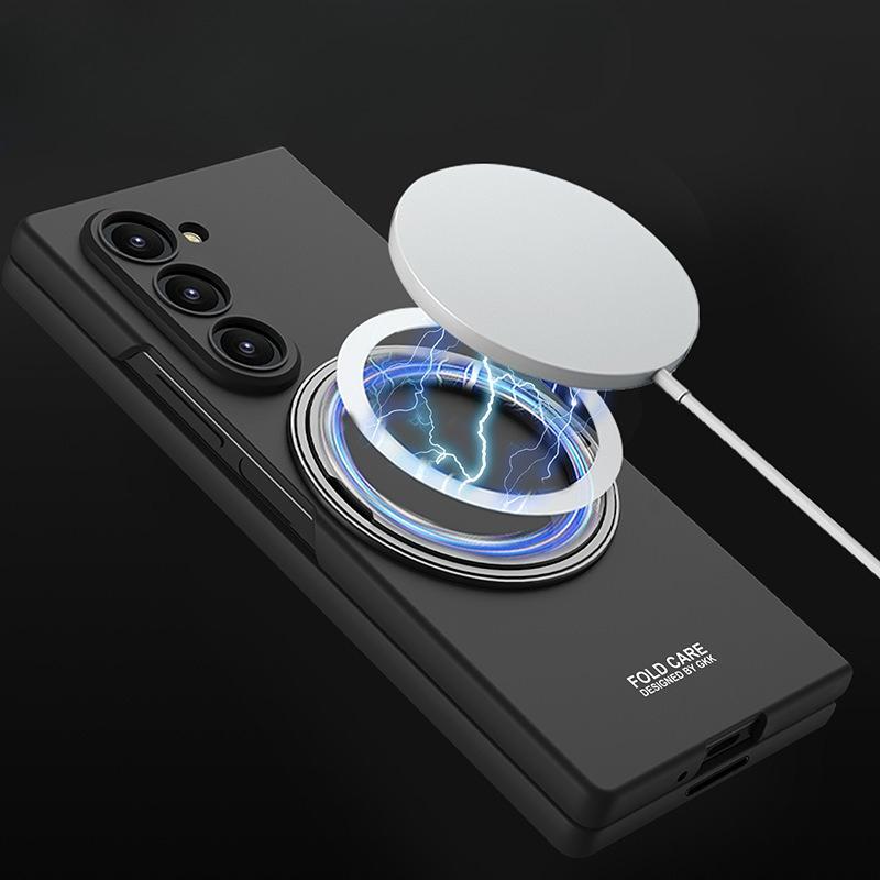 Samsung Zfold7 Handyhülle Ultradünne Modische Schutzhülle High-End-Haptik Anti-Fingerabdruck Integrierter Ständer