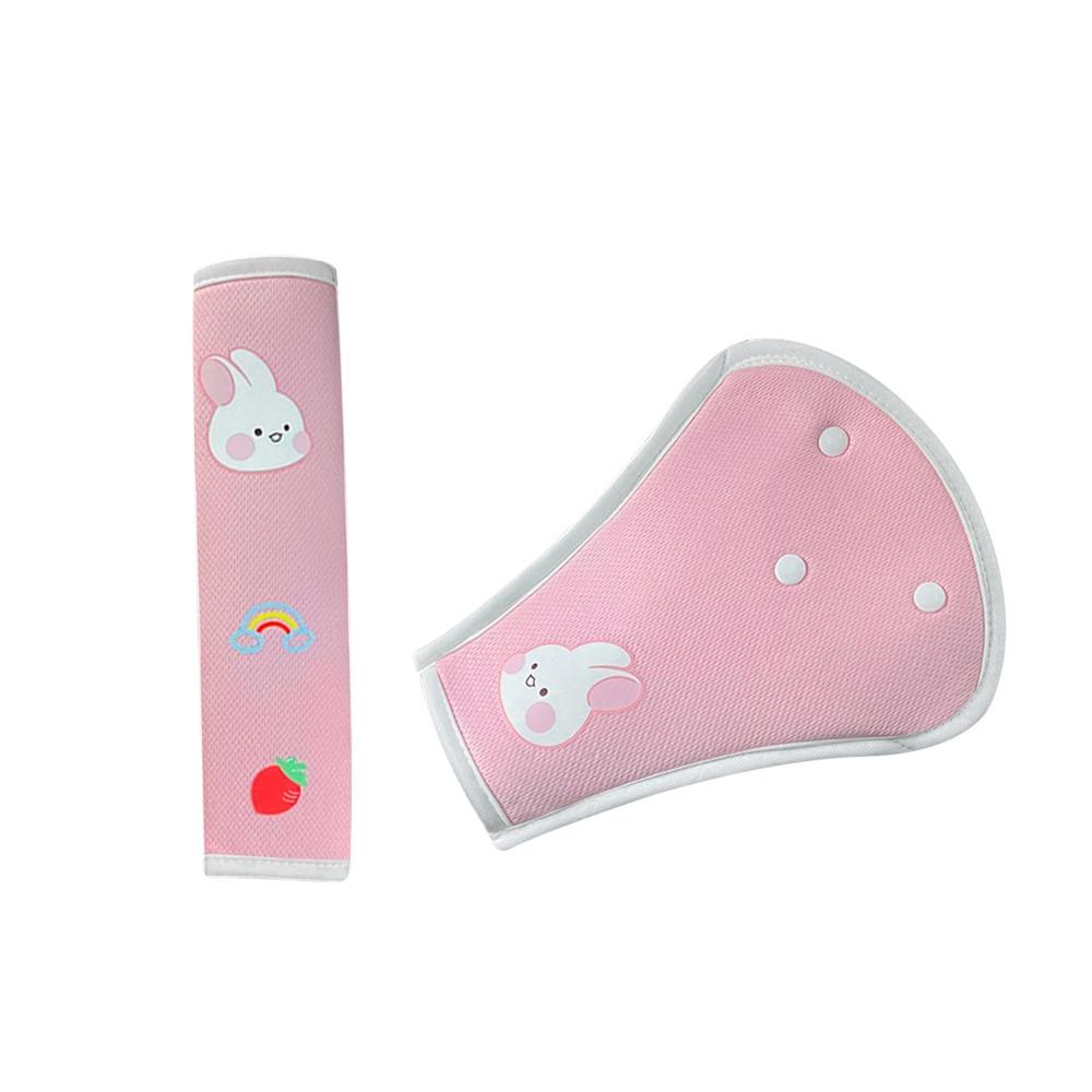 1/2Pcs Adjustable Car Seat Belt Cover Shoulder Protector Soft Shoulder Guard Cartoon Cosy Car Safety Belt Shoulder Pad Kids