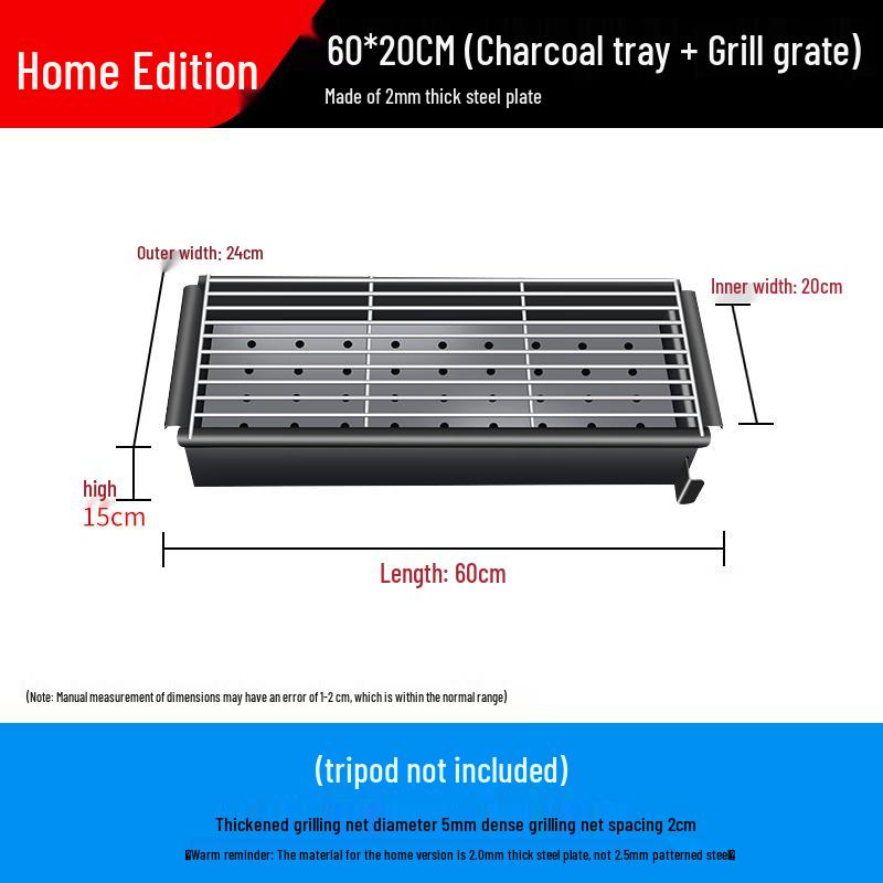 Outdoor Charcoal BBQ Grill