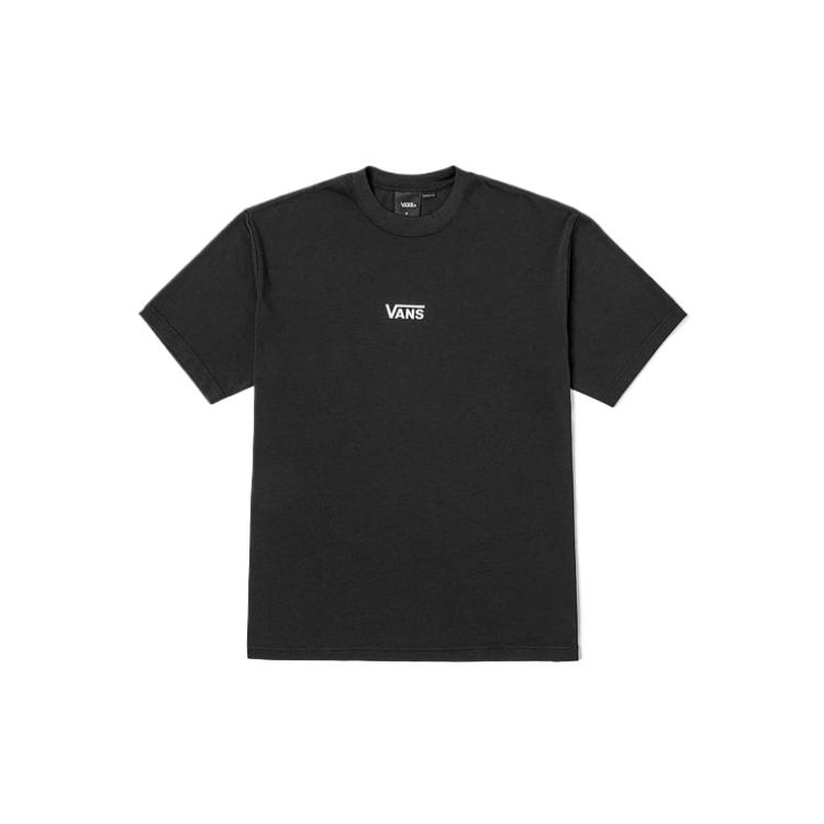 Vans Back Logo Printed Fashion Simple Trendy Short Sleeve T-Shirt Unisex Tops VN000PF5BLK
