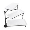 3 Tier Dessert Stand Fruit Display Tray Metal Frame Dishwasher Safe Easy Assembly and Disassembly Self Serve Pastry