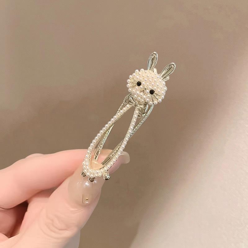 Fashion Bow, Duckbill Clip, Small Fresh Hairpin, Headgear, High-End Hairpin, Bangs, Side Clip.