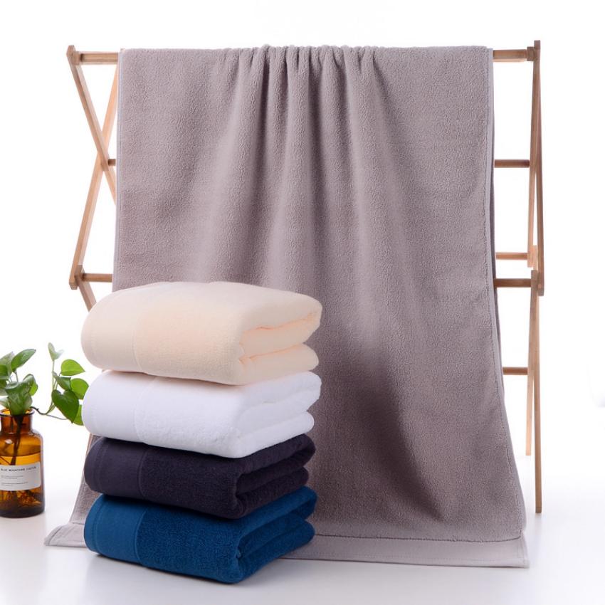 100% Cotton Face Towel Thick Jacquard Solid Color Quick-Dry Bath Towels Set Home Bathroom Hotel Adults Toalla Toalha De Banho