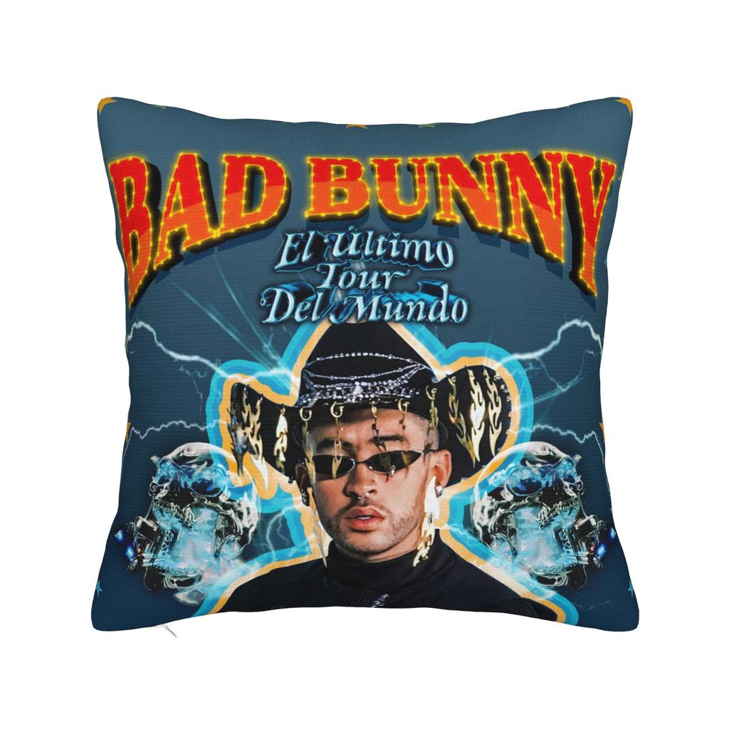 Bad Album Cute Pattern Square Pillow Covers Polyester Room Bunny Cushion Cover Creative Home Decoration Pillow Cover 45*45