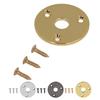 Guitar Jack Socket Plate Round Metal Input Output Cover Replacement Hardware for Bass with Mounting