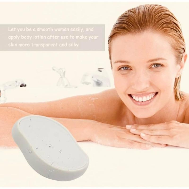 Crystal Hair Eraser - Removedor de pelos indolor para mulheres e homens, braços, pernas e costas, esfoliação suave portátil, reutilizável e lavável