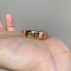Retro Colored Candy Zircon Open Ring Women, Light Luxury Versatile Simple Colored Treasure Ring Hand Jewelry 2026